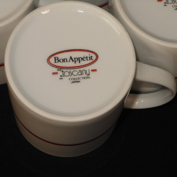 4 coffee mugs. toscany collection Japan Bon Appitit - Picture 7 of 7